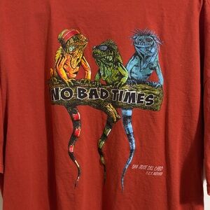 No Bad Times Graphic T-Shirt - Red